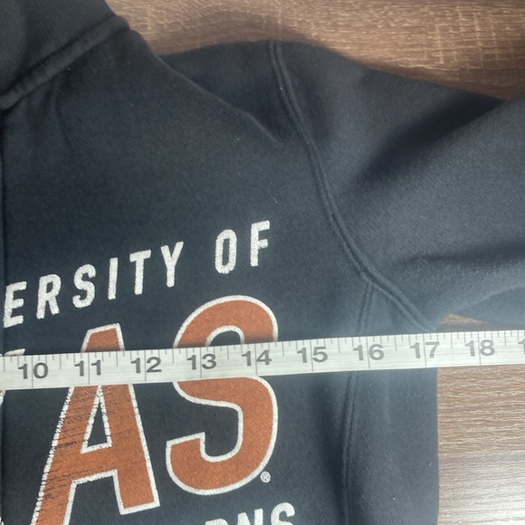 Womens EUC Jansport Black Small University Of Texas Front Zip Sweater - Picture 6 of 8